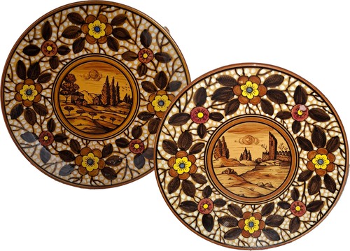 Coppia piatti ceramica - , stile