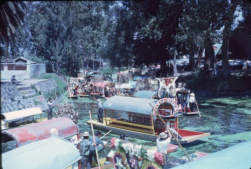 Trajineras colorato canale - colorato,