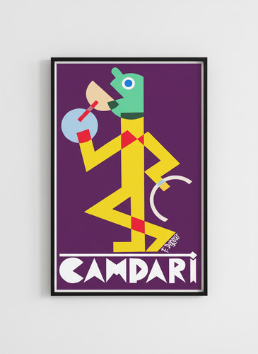 Poster epoca campari art - d'epoca,