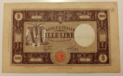 1000 lire 1932 bb rara - lire,