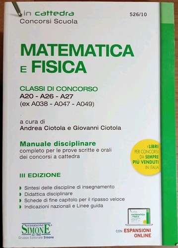 Matematica fisica concorsi - e,