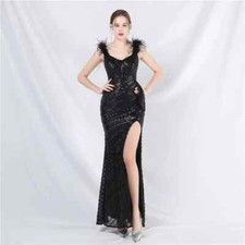 Vestito Abito Elegante Lungo
