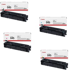 Canon 045 TONER ORIGINALE BK C M Y 1400/1300 pagine OEM