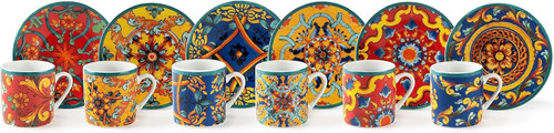 Porcellana set 6 tazzine - porcellana,,