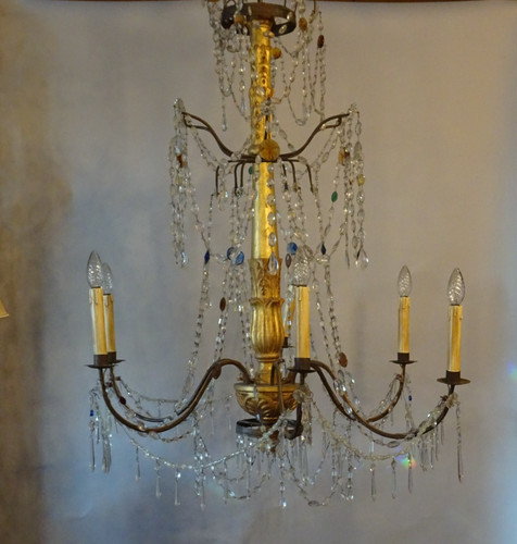 Lampadario genovese antico - , in