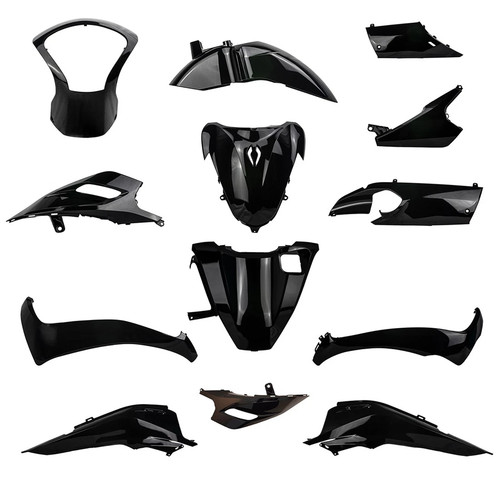 Kit carene nero lucido - pz,