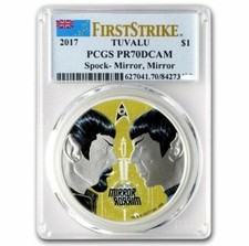 2017 1 oz argento $ 1 SPOCK