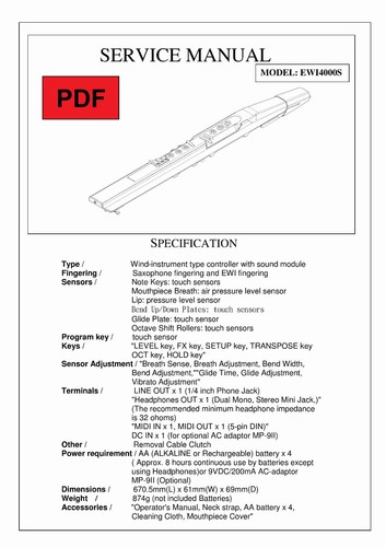 Akai ewi4000s service manual - akai,