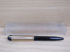 vecchia PENNA STILOGRAFICA LONGINES 18 KR con custodia vintage nera