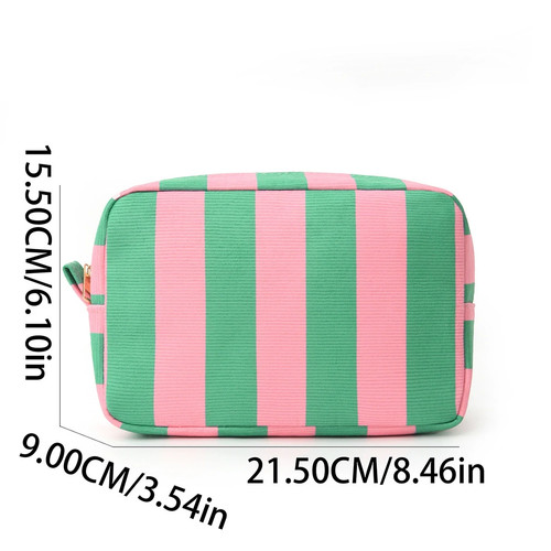 Borsa trucco righe - trucco, con
