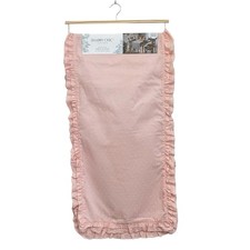 Runner da tavolo rosa SHABBY CHIC occhiello bordo pizzo con volant 16x90” casale