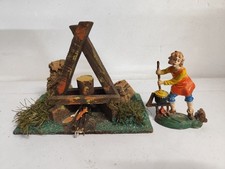 Presepe Diorama Fuoco Legna +