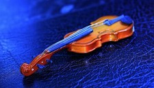 Antique Miniature Instrument Very Original ORNAMENTS Violin Boxed STRADIVARIUS