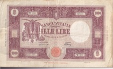 italia - banconota da 1000 lire m grande