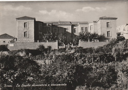 1954 cartolina fonni - cartolina,