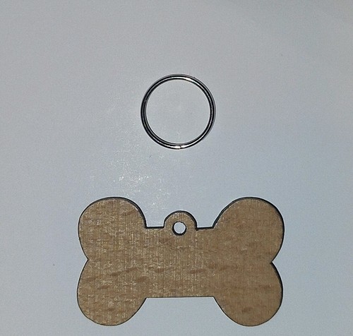 Medaglietta cane legno con - cane,