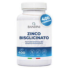 Bandini® Zinco Bisglicinato 400 Compresse (Scorta 13 Mesi), Integratore Vegano