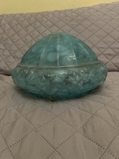 LAMPADARIO VETRO anni 40/50 DIAMETRO Modernariato Vintage Opaline