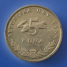 CROAZIA 5 Kune moneta 2002