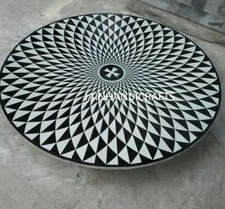 Tavolo 30" marmo nero pranzo