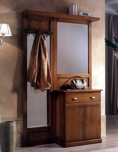 Ingresso parete legno - ingresso, noce