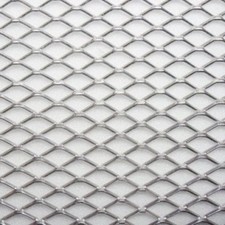 GRIGLIA RETE SPORTIVA TUNING PER PARAURTI AUTO CALANDRA 100 X 33 ARGENTATA MOTO