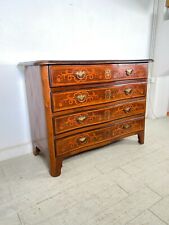 ANTICO COMÒ CASSETTONE MOSSO CASSETTI INTARSIATO IN NOCE EPOCA '700 LUIGI XV
