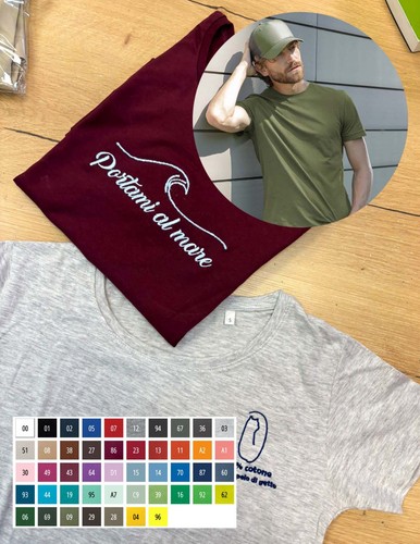 Shirt maglietta ricamata - maglietta,
