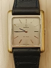 OROLOGIO OMEGA De Ville placcato oro/SS/pelle