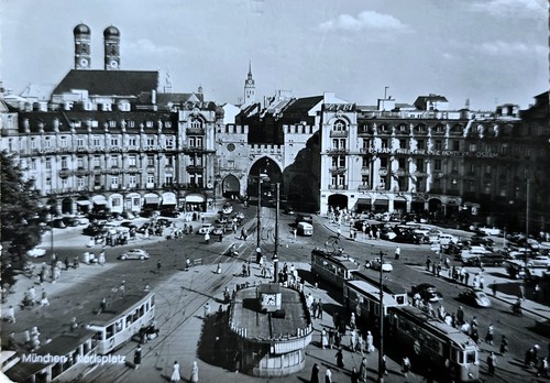 Cartolina monaco karlsplatz - cartolina,