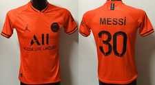 NIKE JORDAN MAGLIA PARIS SAINT GERMAIN 2019 2020 L. MESSI 30 TG. CM. 176 ARANCIO