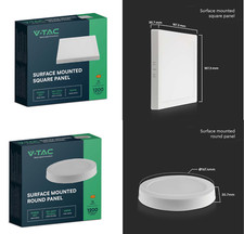 PLAFONIERA LED SOFFITTO LAMPADE PLAFONIERE DA SOFFITTO LED 18W RESA 200W