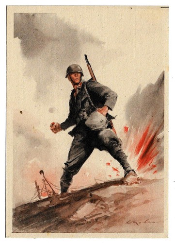 Cartolina postale per forze - per,