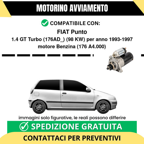 Motorino avviamento fiat punto - fiat,
