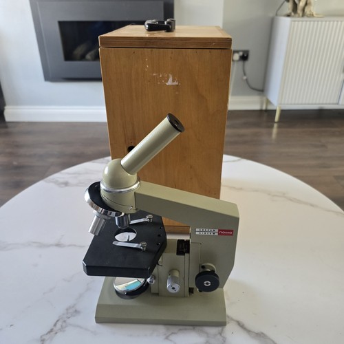 Microscope ussr vintage lomo - microscope,