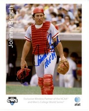 Foto firmata Johnny Bench 8x10