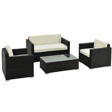 Set Divano 4 Posti Rattan