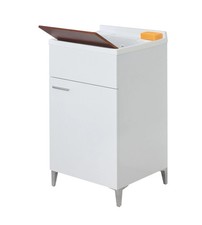 LAVATOIO "SLIM" BIANCO LUCIDO, 50X50X83 CM