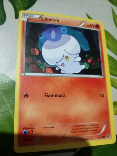 Carta pokemon litwick 99 - carta,