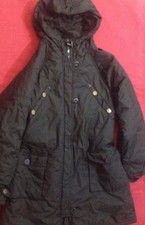 Monnalisa - giubbotto lungo - taglia 10 anni - con cappuccio e cerniera - USATO