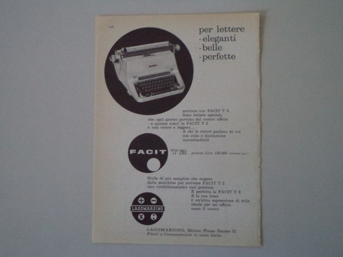 Advertising pubblicità 1961 - advertising,