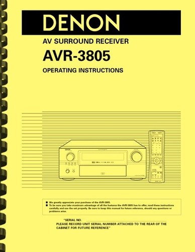 Denon avr 3805 - denon, ricevitore