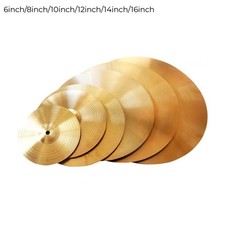 Piatti professionali per batteria suono e durata in ottone (6 8 10 12 14 16 poll