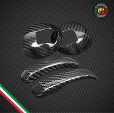 Cover Maniglie Interne In Carbonio Vero per Abarth 595 695 500 Fiat 500