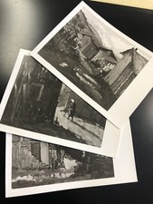 Gruppp Di 3 Fotografie 13x18 cm circa In Bianco E Nero Dino Pasquero 1976 quadri