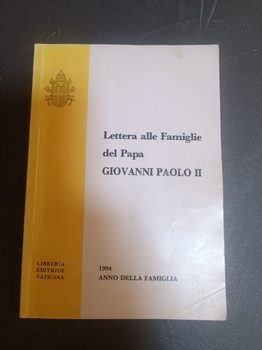Lettera alle famiglie del - alle, papa