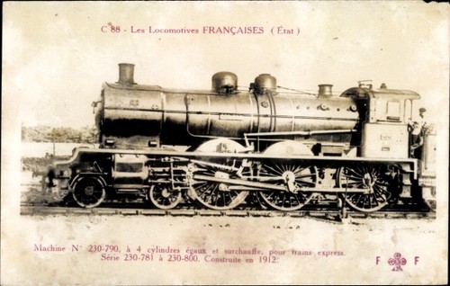 Cartolina ferrovie francesi - cartolina,