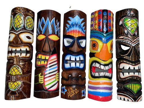 Set maschera tiki - tiki, 20"