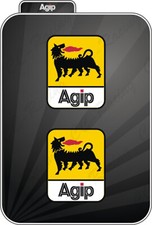 2 Adesivi AGIP BIG Style Sponsor Tecnici auto moto ducati 851 916 panigale