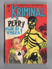 FUMETTO KRIMINAL N°69 PERRY NON SI TOCCA 1968